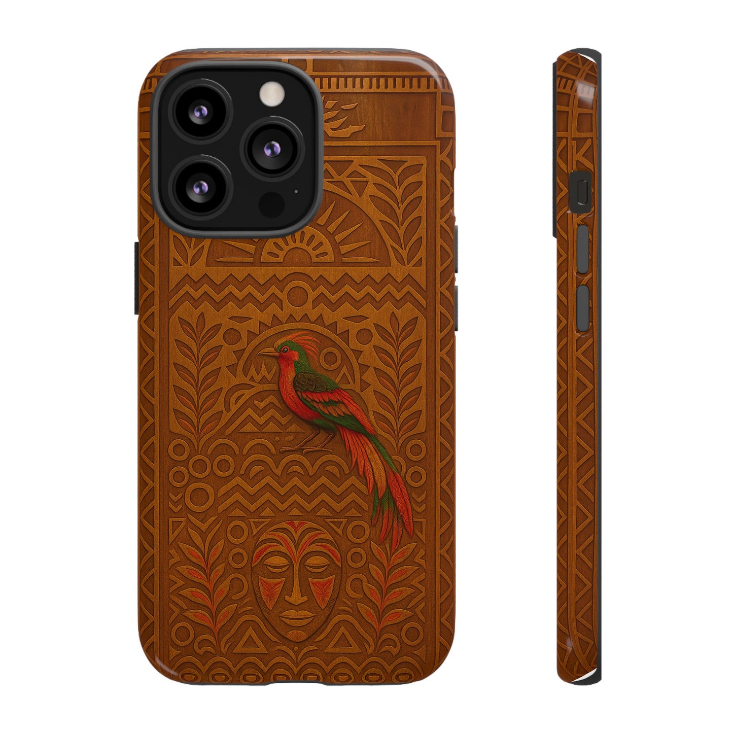 Phone Case - Raggiana and Traditional Mask Tough Case
