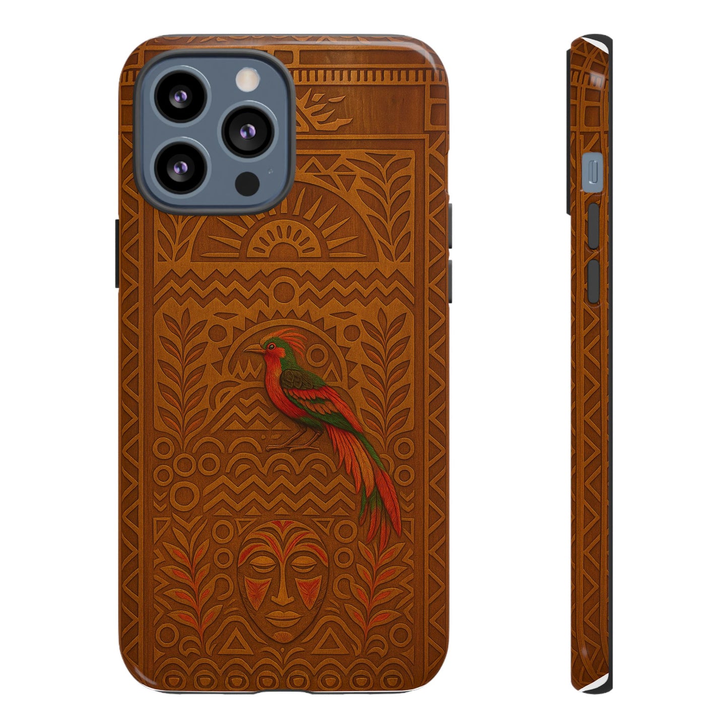 Phone Case - Raggiana and Traditional Mask Tough Case