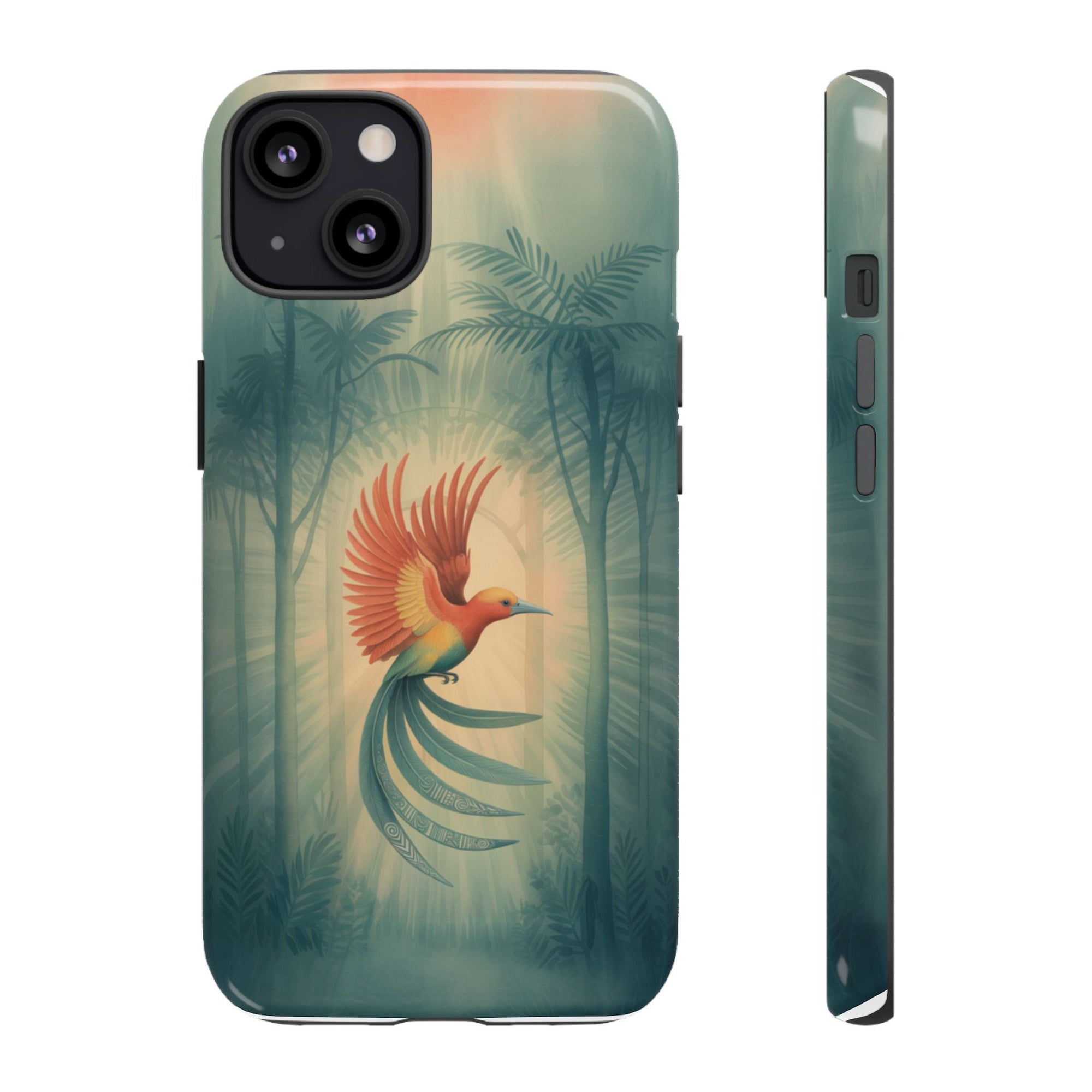 Bird Of Paradise Retro - Phone Case