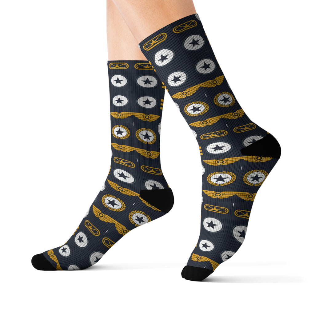 Captain’s Badge Socks – Designed for Skybound Souls