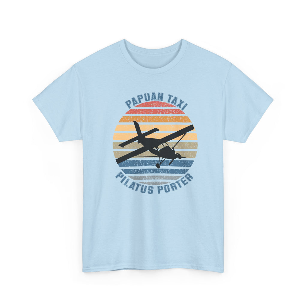 (EU & EFTA) "Golden Sky" I Papuan Taxi Retro Sun T-Shirt I Available in Multiple Colors & Sizes I Unisex Tee