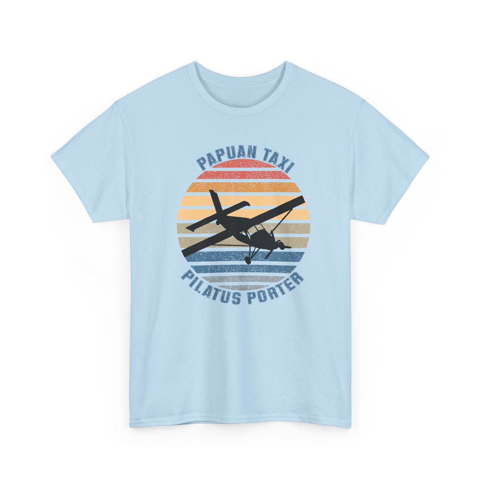 (EU & EFTA) "Golden Sky" I Papuan Taxi Retro Sun T-Shirt I Available in Multiple Colors & Sizes I Unisex Tee