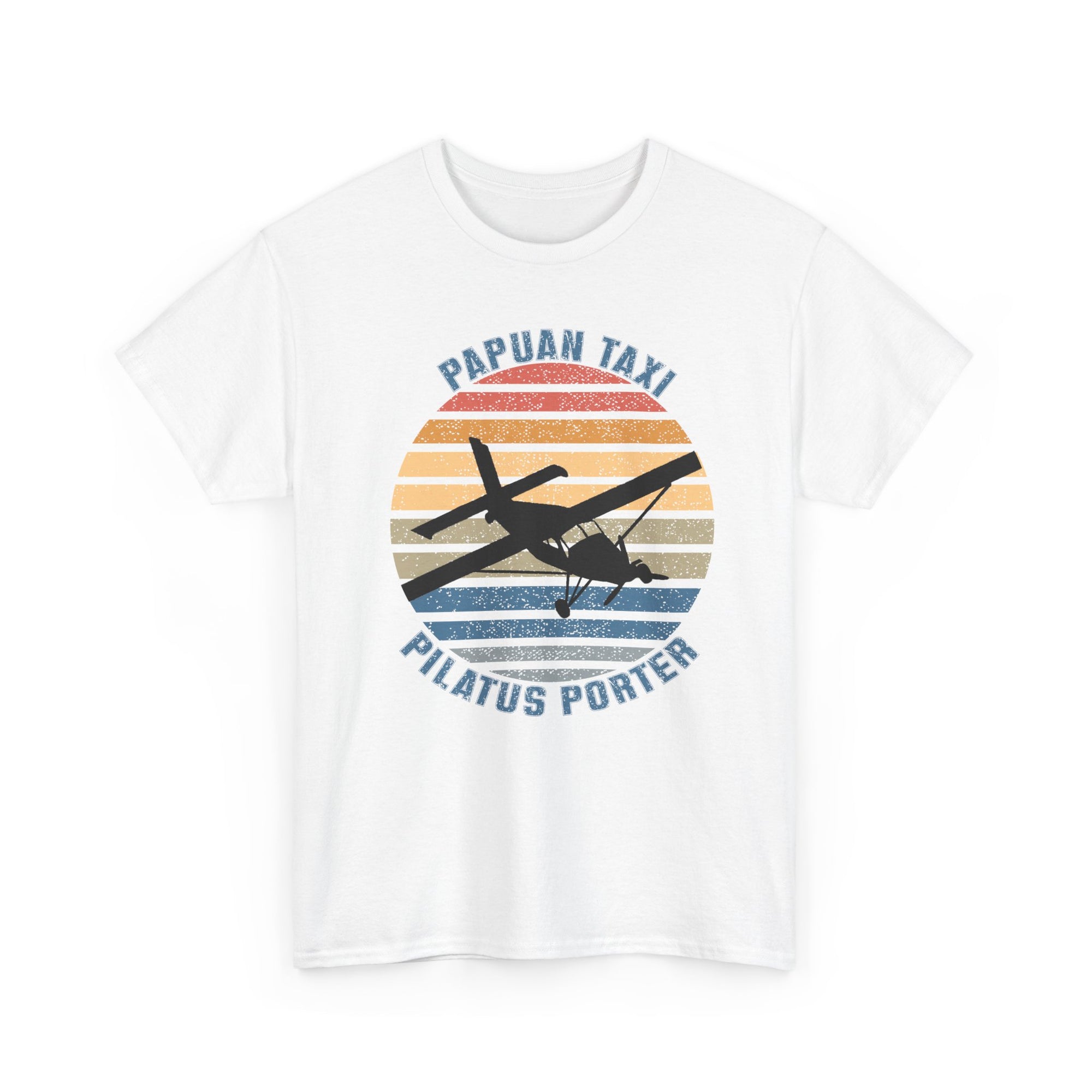 (UK) "Golden Sky" I Papuan Taxi Retro Sun T-Shirt I Available in Multiple Colors & Sizes I Unisex Tee