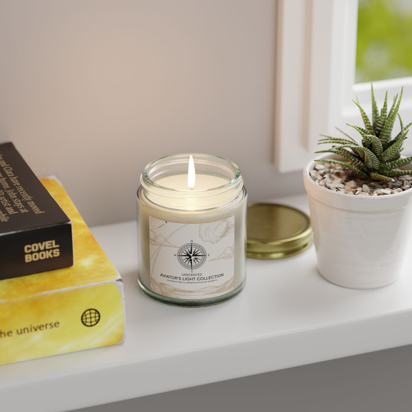 Unscented Candle – Pure Light & Peaceful Ambiance