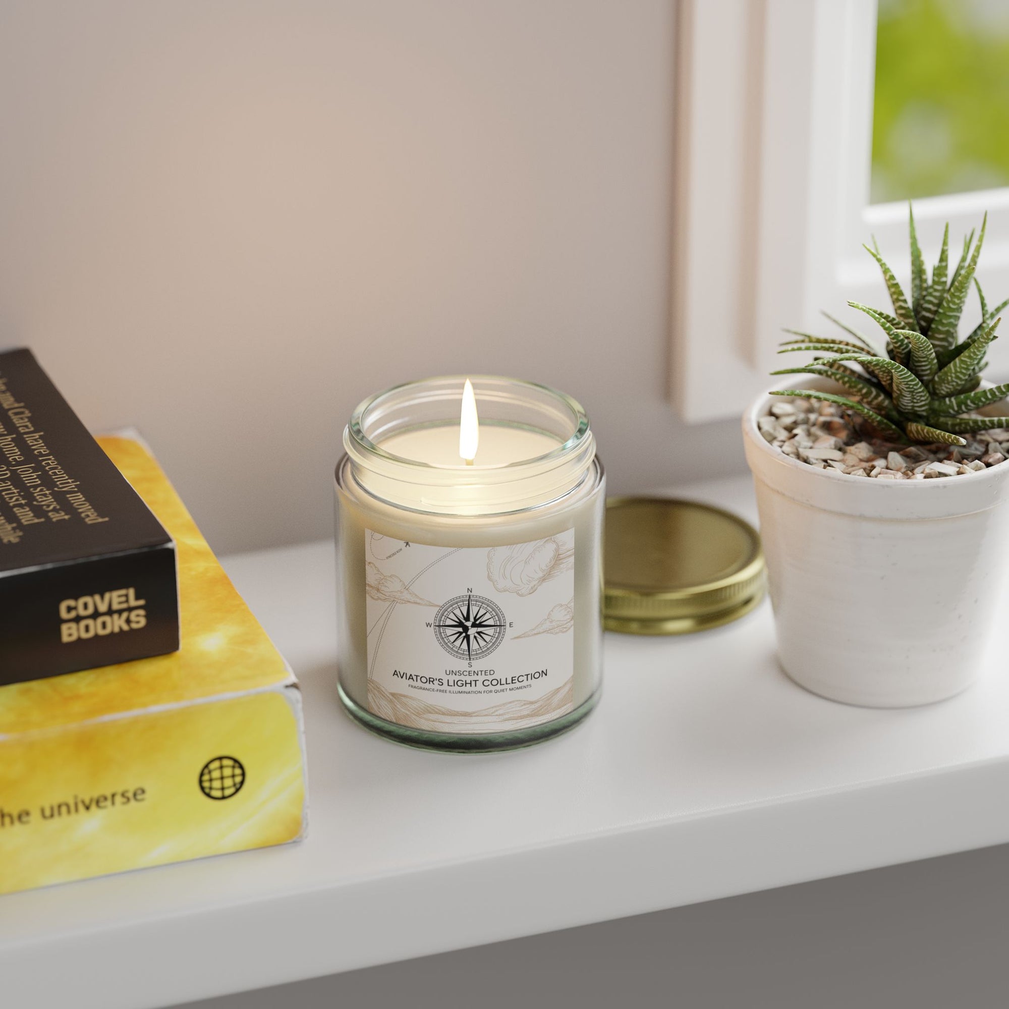 Unscented Candle – Pure Light & Peaceful Ambiance