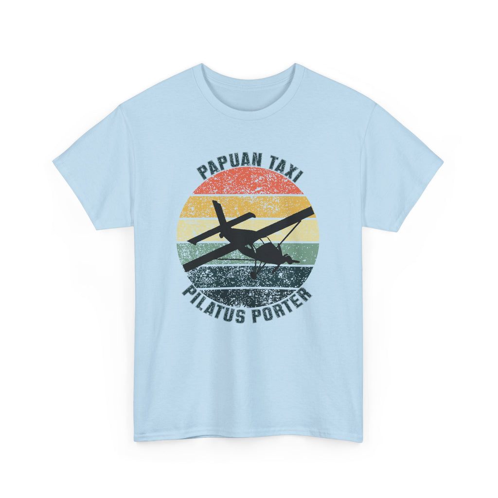 "Jungle Horizon" I Papuan Taxi Retro Sun T-Shirt I Available in Multiple Colors & Sizes I Unisex Tee