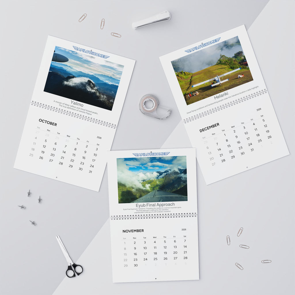 Aviation Wall Calendar 2026 — Scenic Airplane Photography Calendar