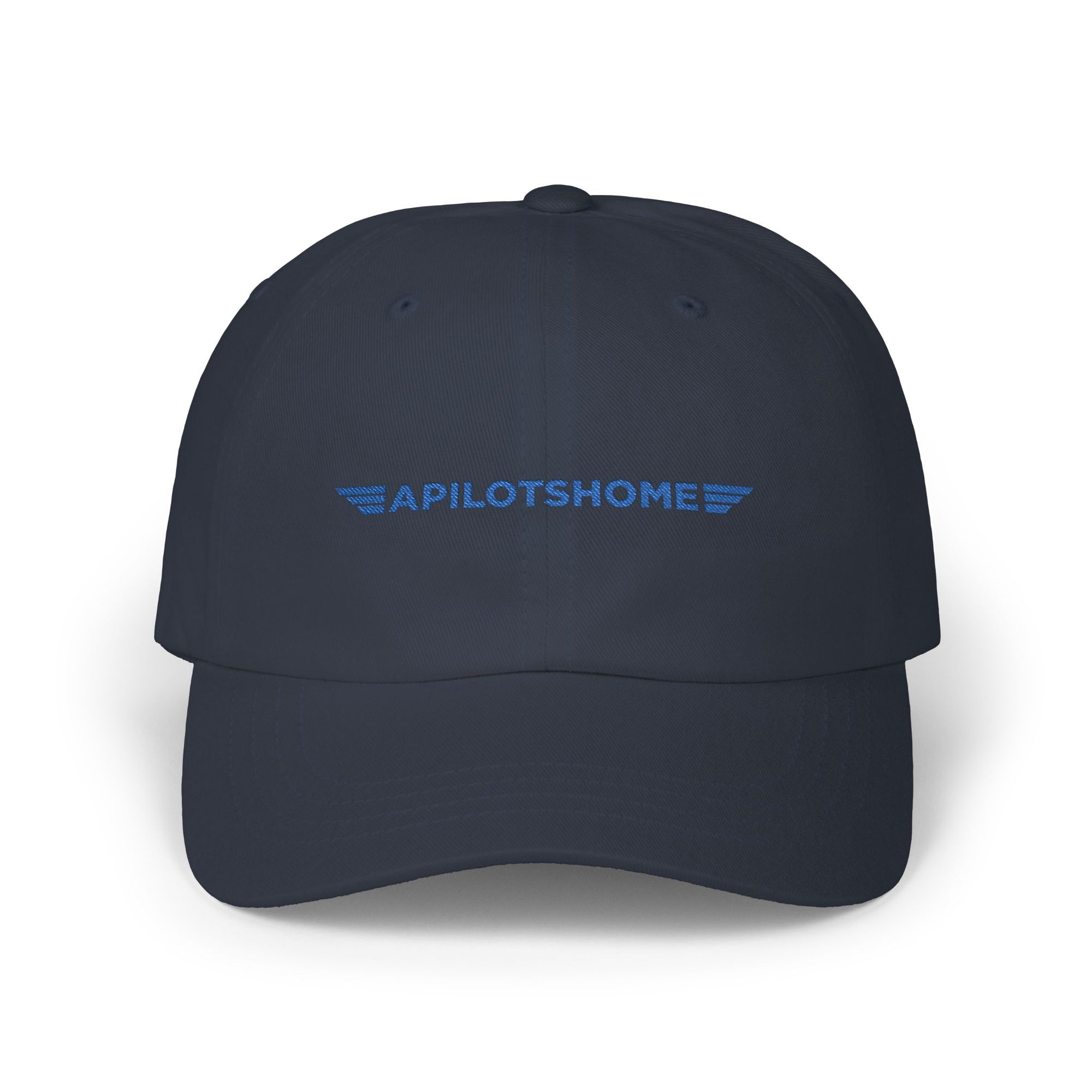 Pilot's Home Classic Dad Cap — Embroidered Aviation Dad Hat
