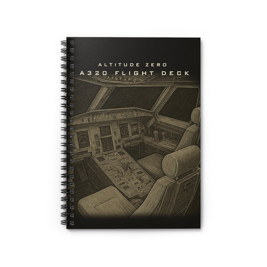 Altitude Zero – A320 Flight Deck Notebook for Pilots & Aviation Enthusiasts