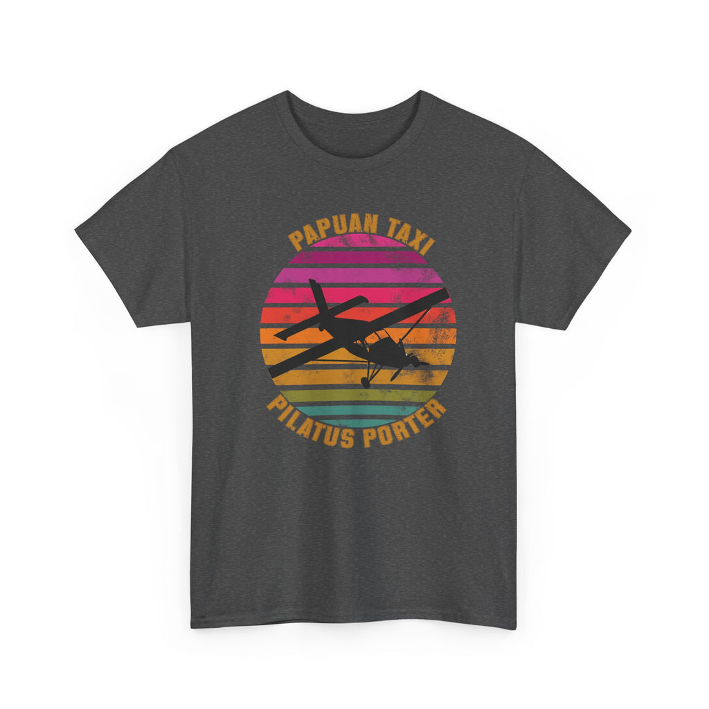 (EU & EFTA) "Tropical Horizon" I Papuan Taxi Retro Sun T-Shirt I Available in Multiple Colors & Sizes I Unisex Tee