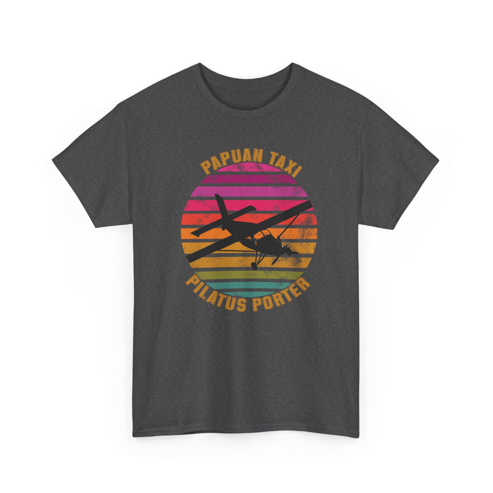 (EU & EFTA) "Tropical Horizon" I Papuan Taxi Retro Sun T-Shirt I Available in Multiple Colors & Sizes I Unisex Tee
