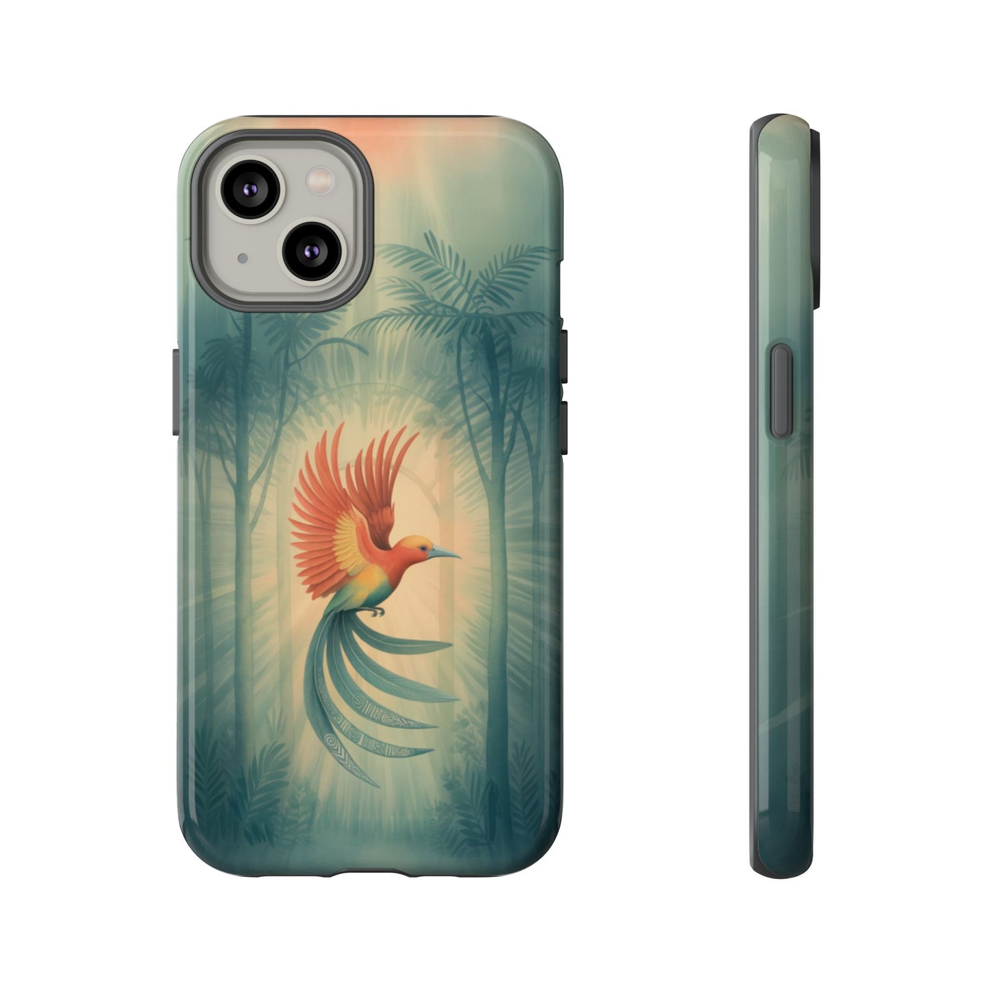 Bird Of Paradise Retro - Phone Case