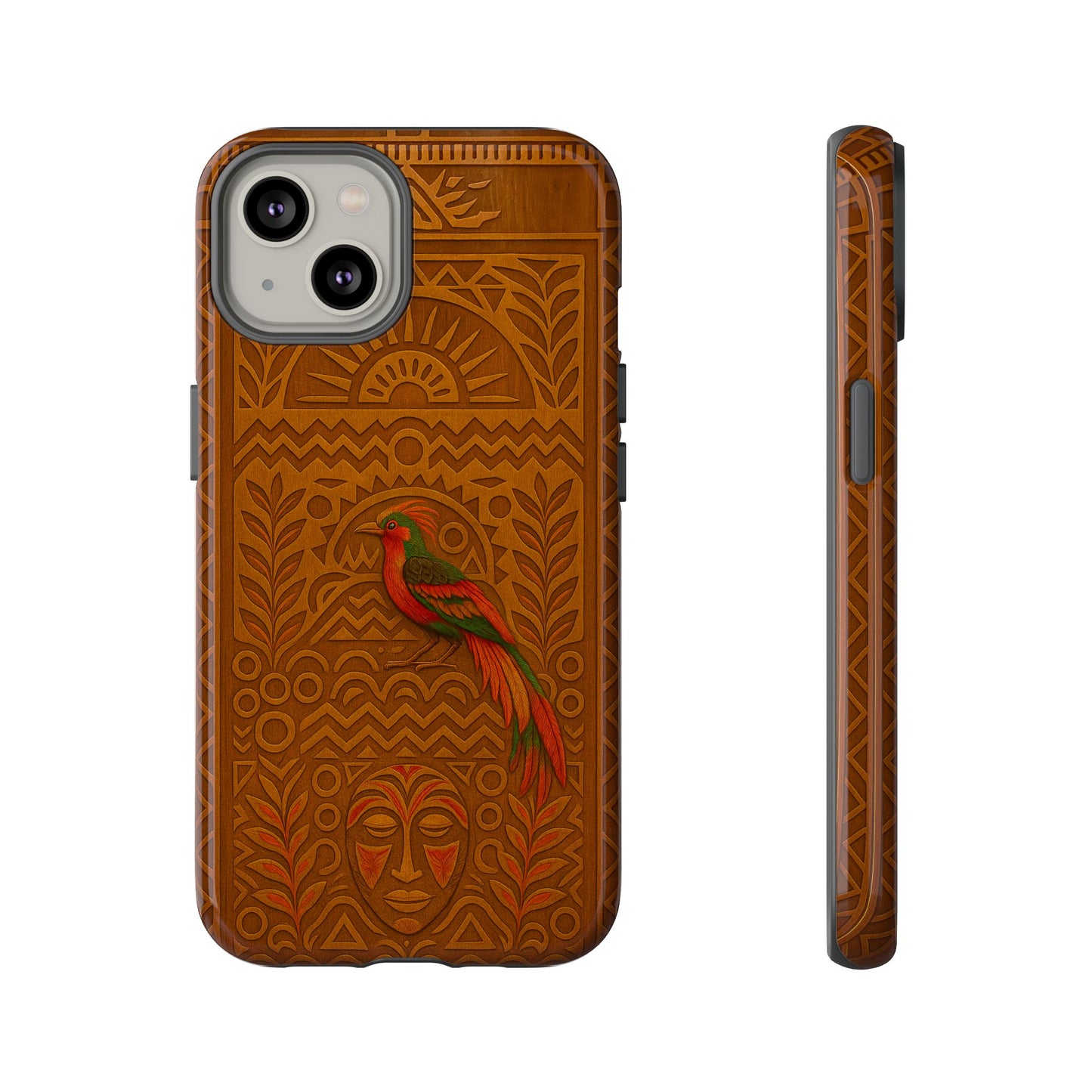 Phone Case - Raggiana and Traditional Mask Tough Case