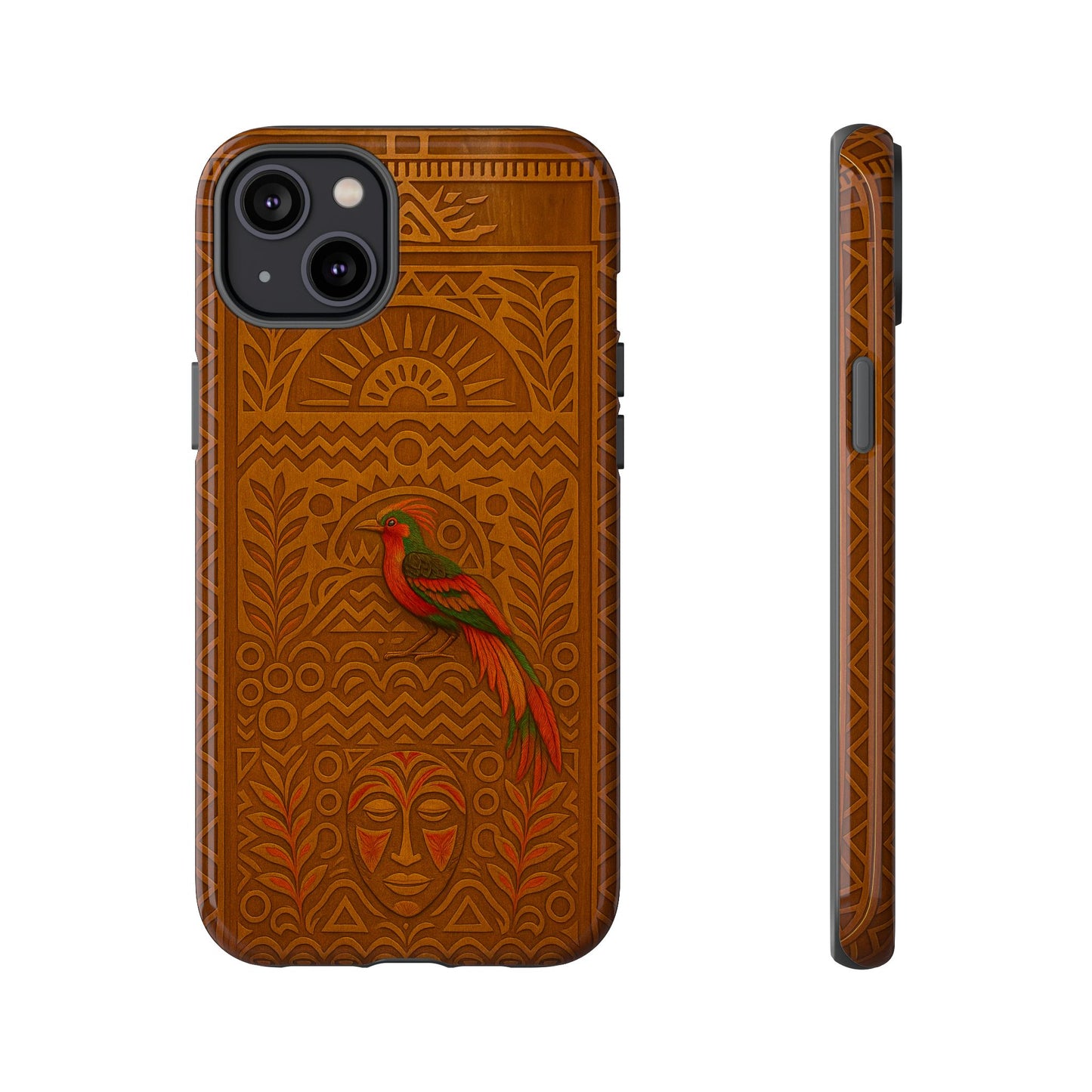 Phone Case - Raggiana and Traditional Mask Tough Case