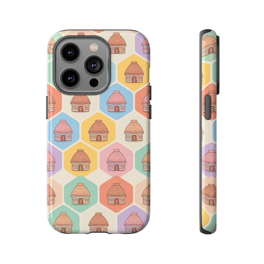 Honai Houses Pattern - Phone Cases