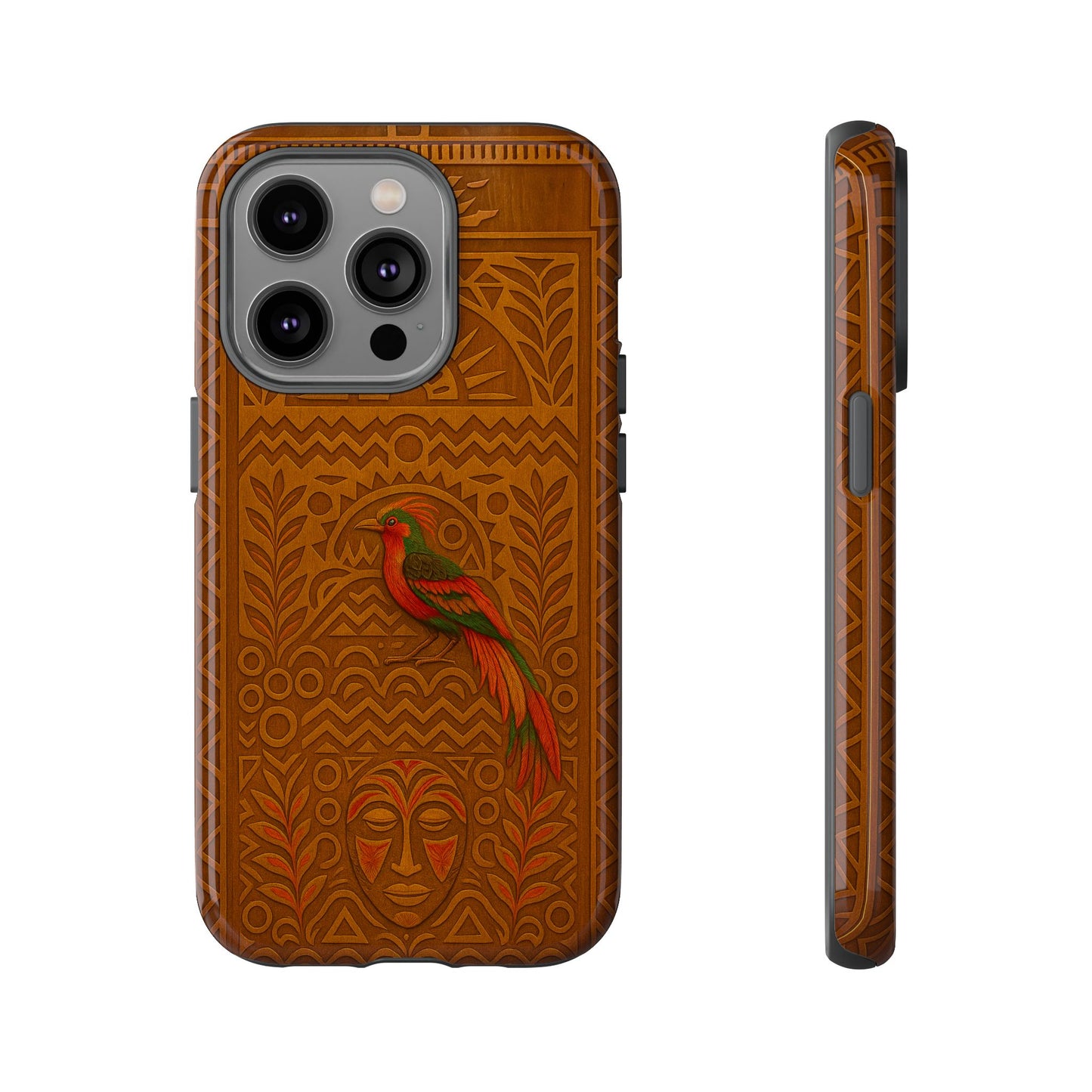 Phone Case - Raggiana and Traditional Mask Tough Case