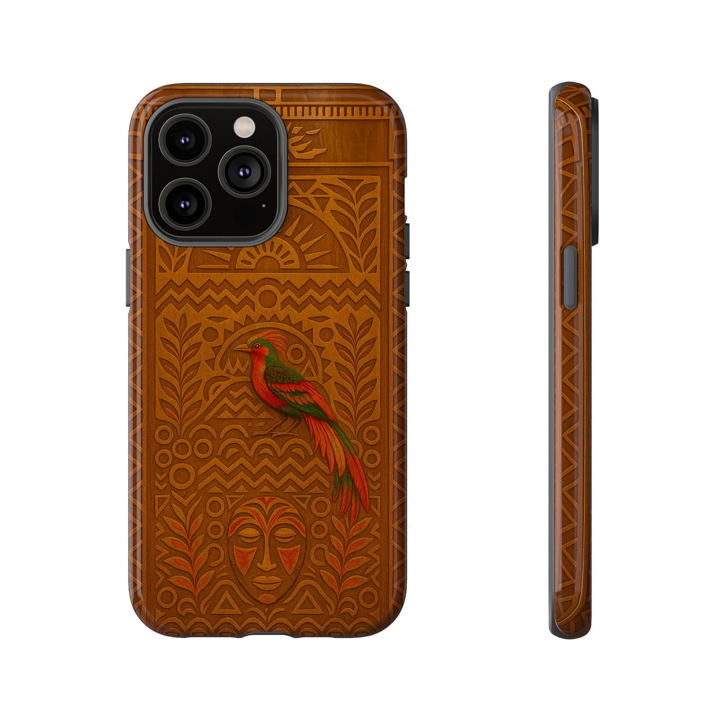 Phone Case - Raggiana and Traditional Mask Tough Case