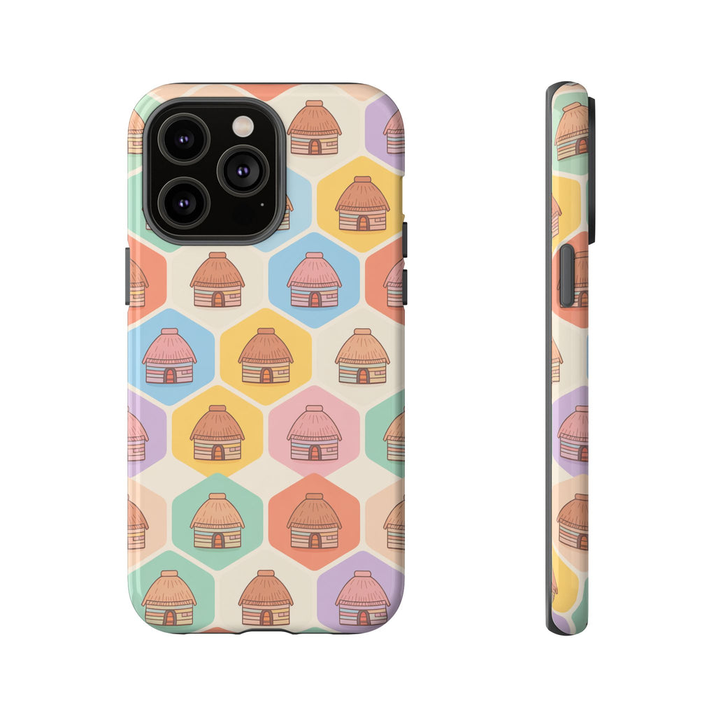 Honai Houses Pattern - Phone Cases