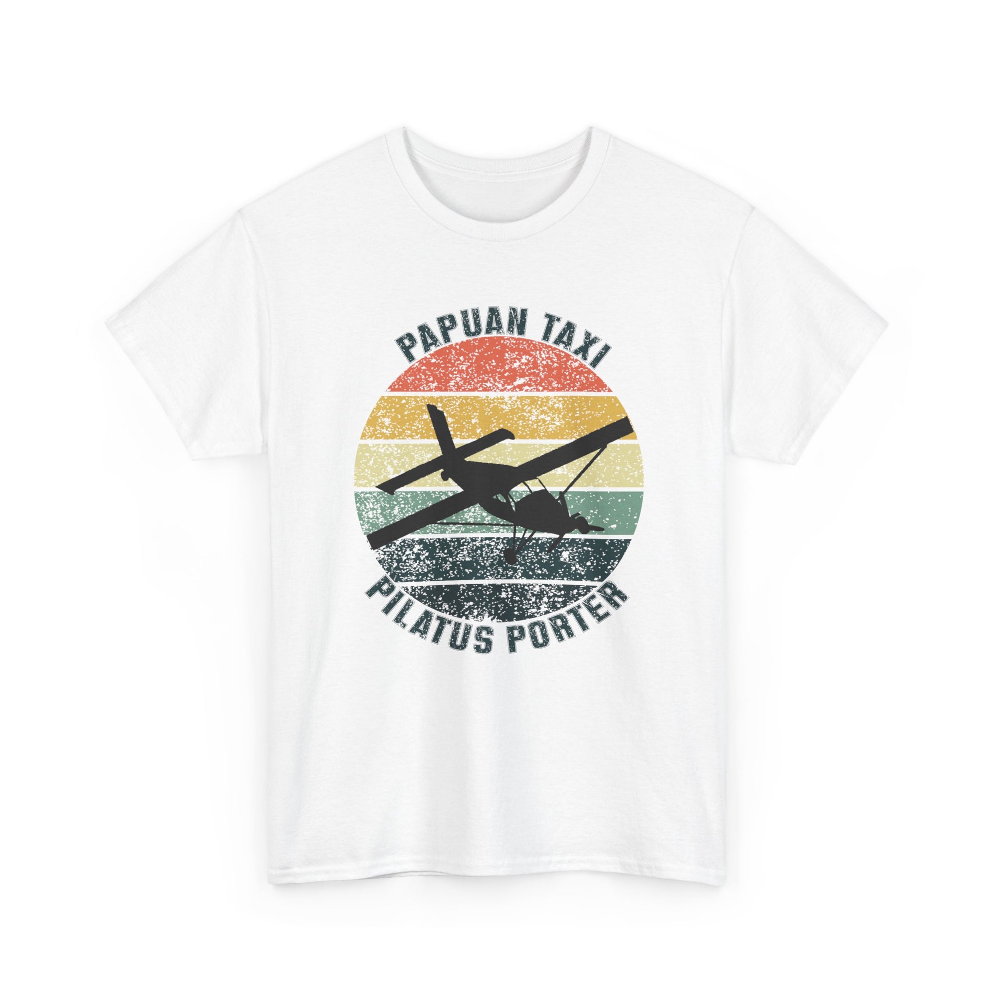 (EU & EFTA) "Jungle Horizon" I Papuan Taxi Retro Sun T-Shirt I Available in Multiple Colors & Sizes I Unisex Tee