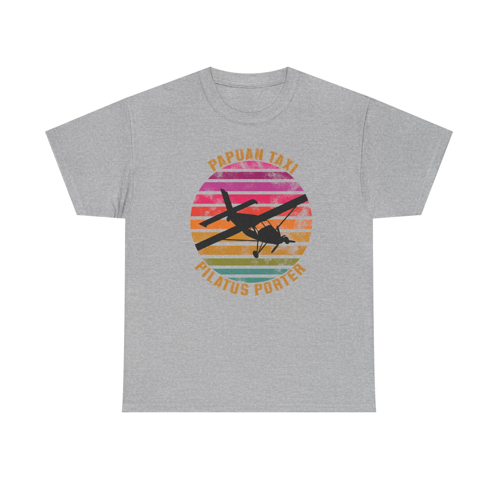 (EU & EFTA) "Tropical Horizon" I Papuan Taxi Retro Sun T-Shirt I Available in Multiple Colors & Sizes I Unisex Tee
