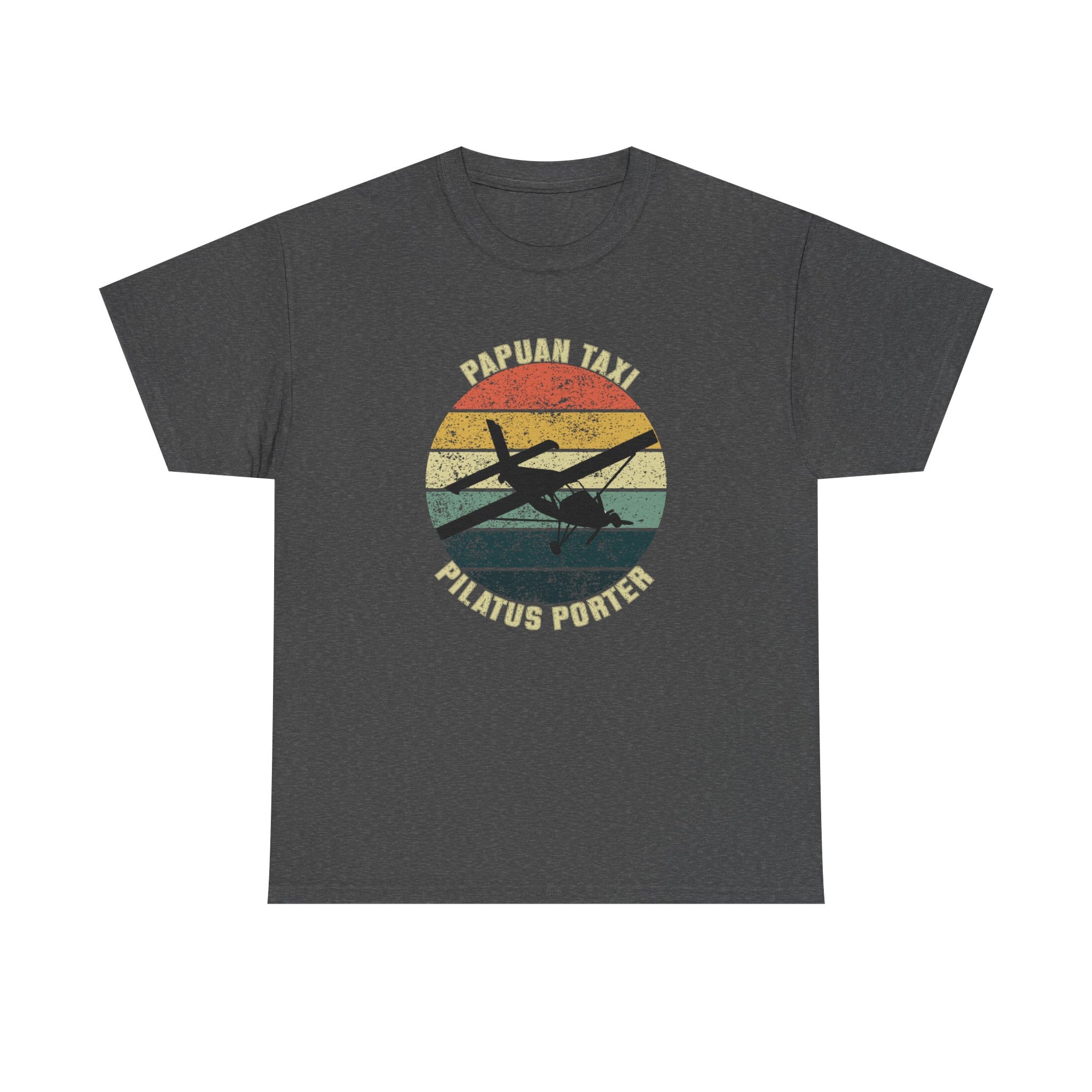 (CANADA) "Jungle Horizon" I Papuan Taxi Retro Sun T-Shirt I Available in Multiple Colors & Sizes I Unisex Tee