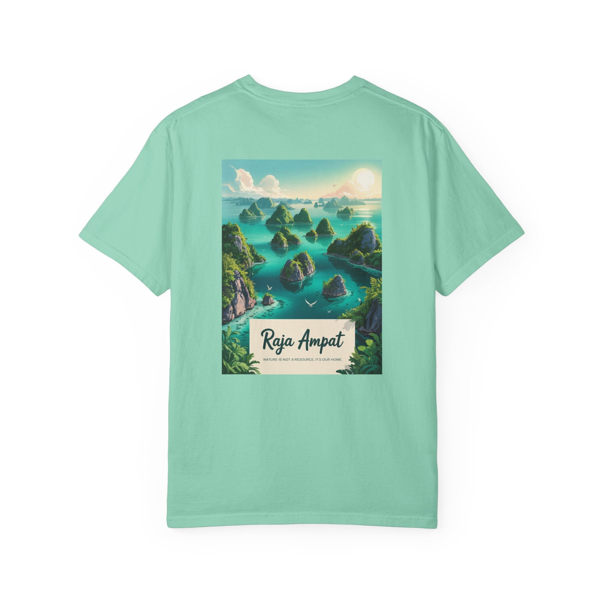 Raja Ampat Adventure T-Shirt | Unisex Garment-Dyed Tee for Nature Lovers | Vacation, Travel, Gift, Beach, Eco-Friendly