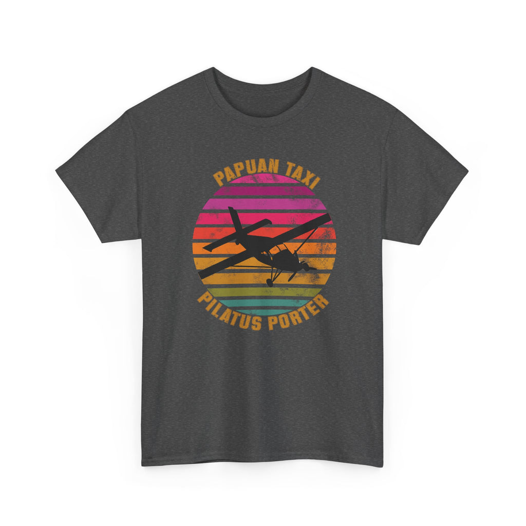 "Tropical Horizon" I Papuan Taxi Retro Sun T-Shirt I Available in Multiple Colors & Sizes I Unisex Tee