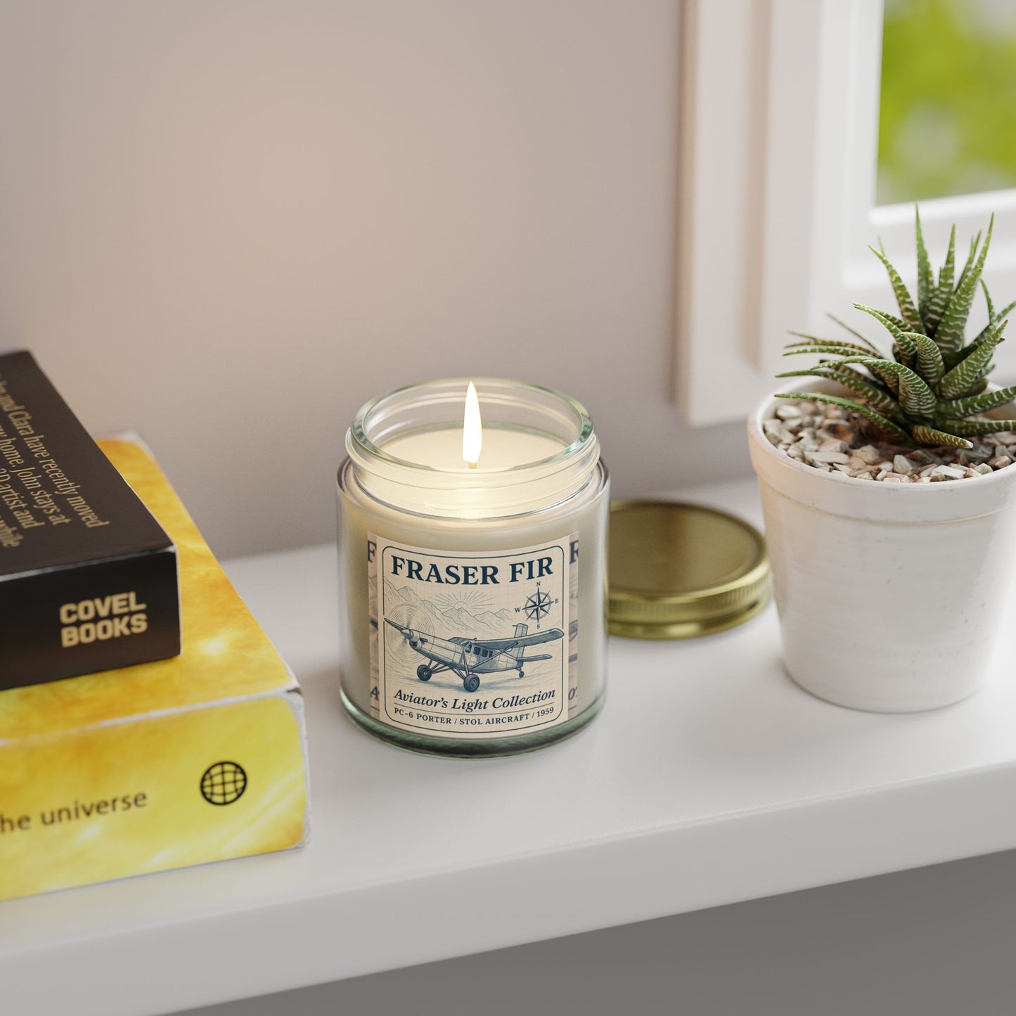 Fraser Fir Candle – Woodsy Warmth & Aviation-Inspired Calm