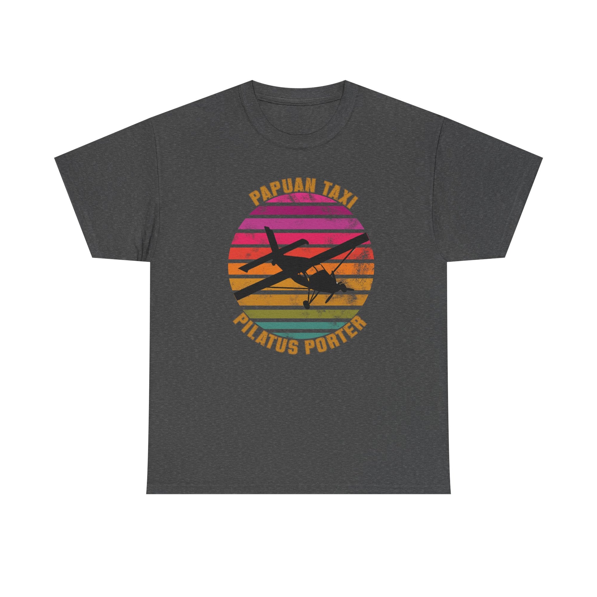 (EU & EFTA) "Tropical Horizon" I Papuan Taxi Retro Sun T-Shirt I Available in Multiple Colors & Sizes I Unisex Tee