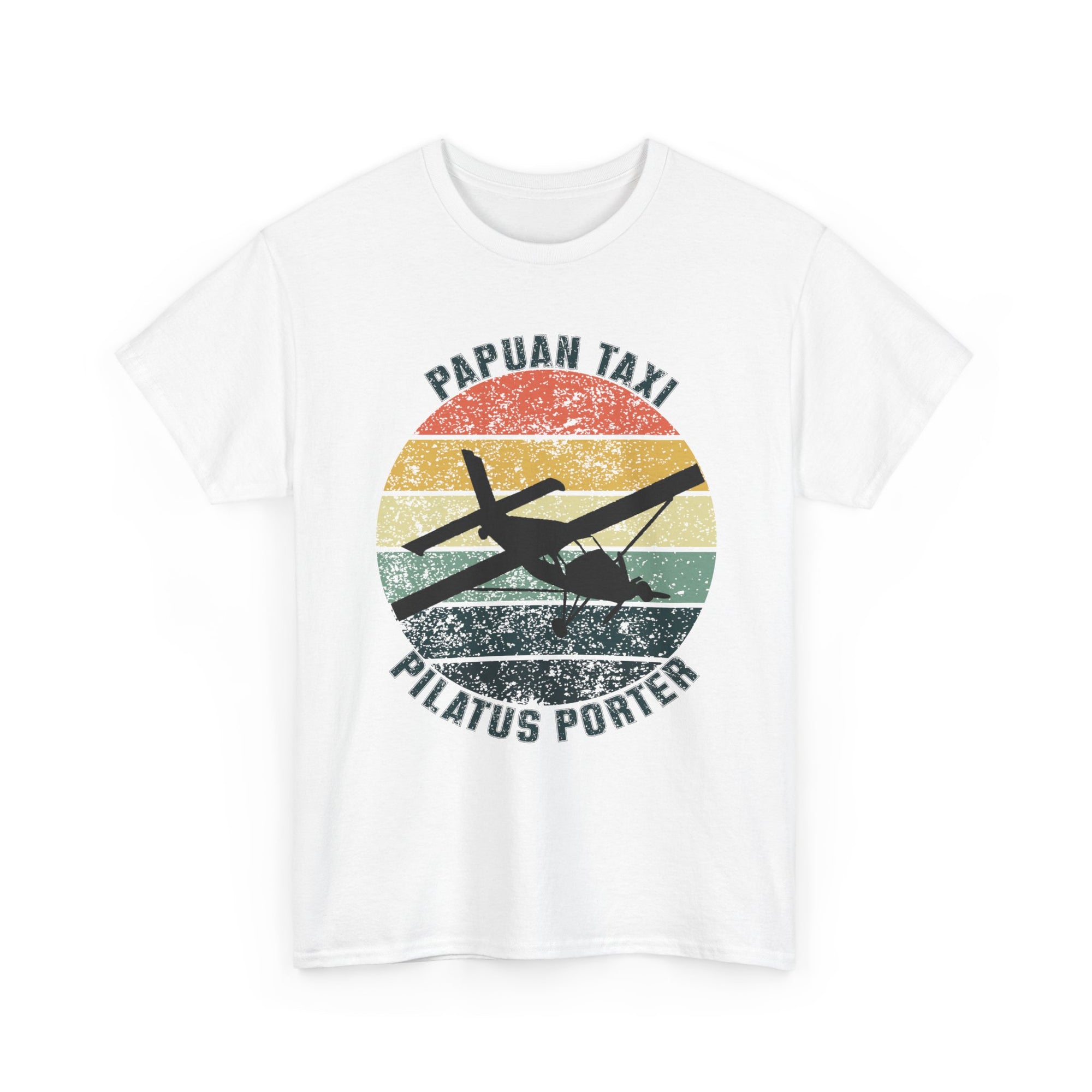 (UK) "Jungle Horizon" I Papuan Taxi Retro Sun T-Shirt I Available in Multiple Colors & Sizes I Unisex Tee
