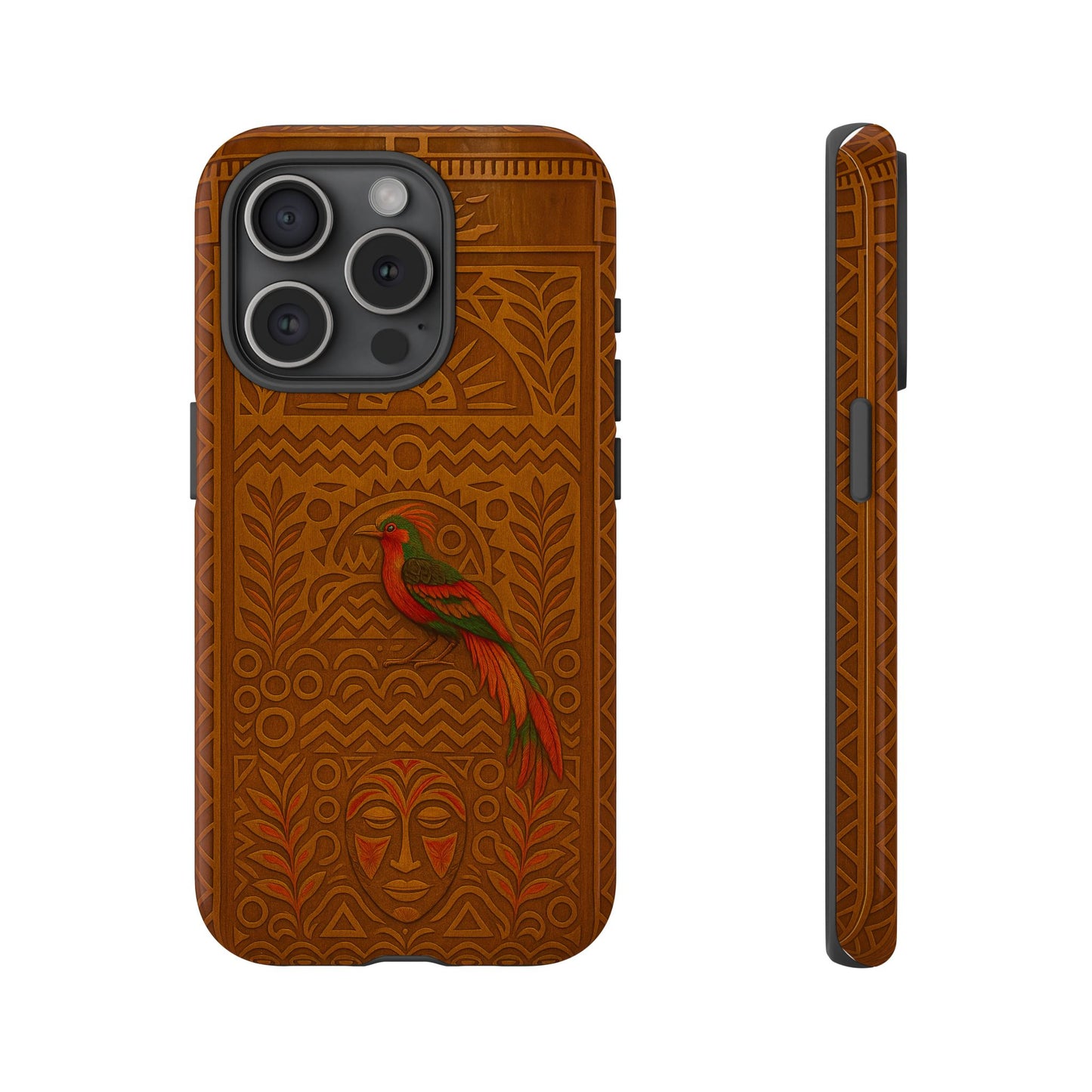Phone Case - Raggiana and Traditional Mask Tough Case