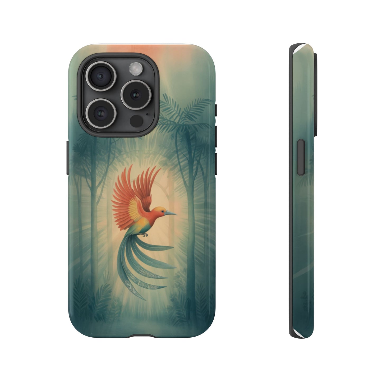 Bird Of Paradise Retro - Phone Case