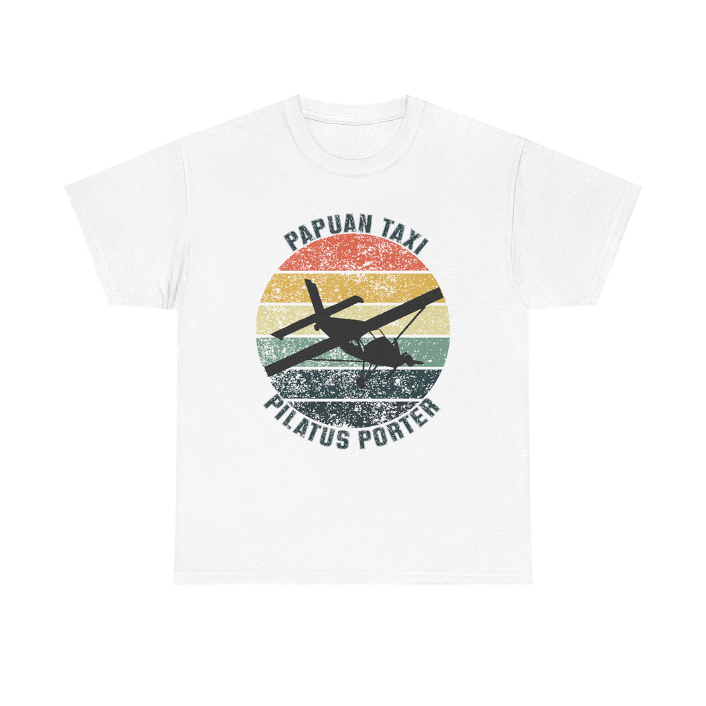 (UK) "Jungle Horizon" I Papuan Taxi Retro Sun T-Shirt I Available in Multiple Colors & Sizes I Unisex Tee