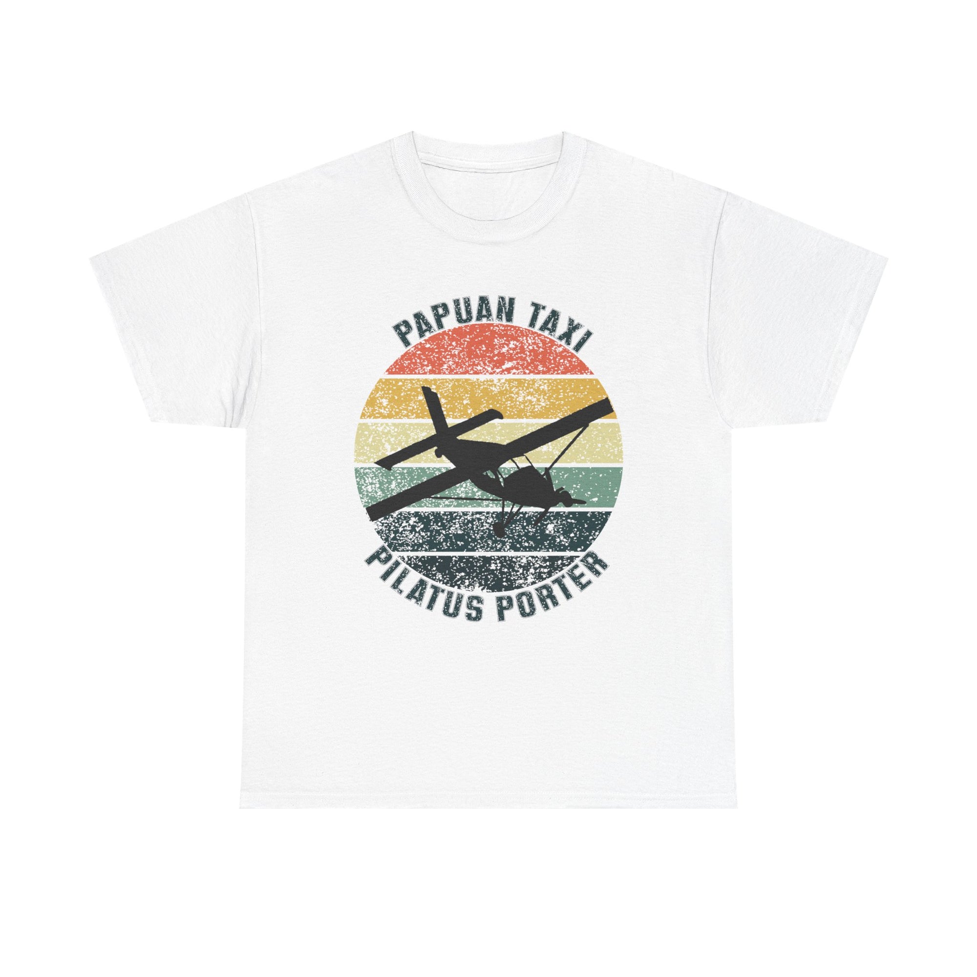 (UK) "Jungle Horizon" I Papuan Taxi Retro Sun T-Shirt I Available in Multiple Colors & Sizes I Unisex Tee