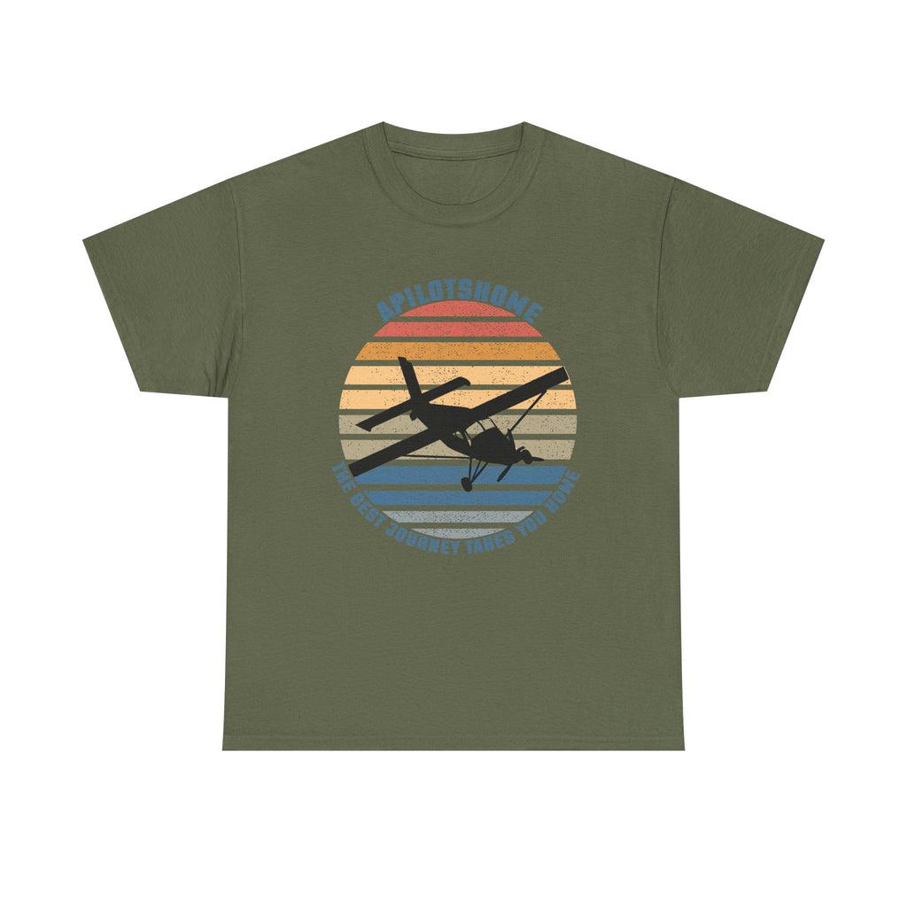 (UK) APilotsHome - The Best Journey Takes You Home I Available in Multiple Colors & Sizes I Unisex Pilot Tee