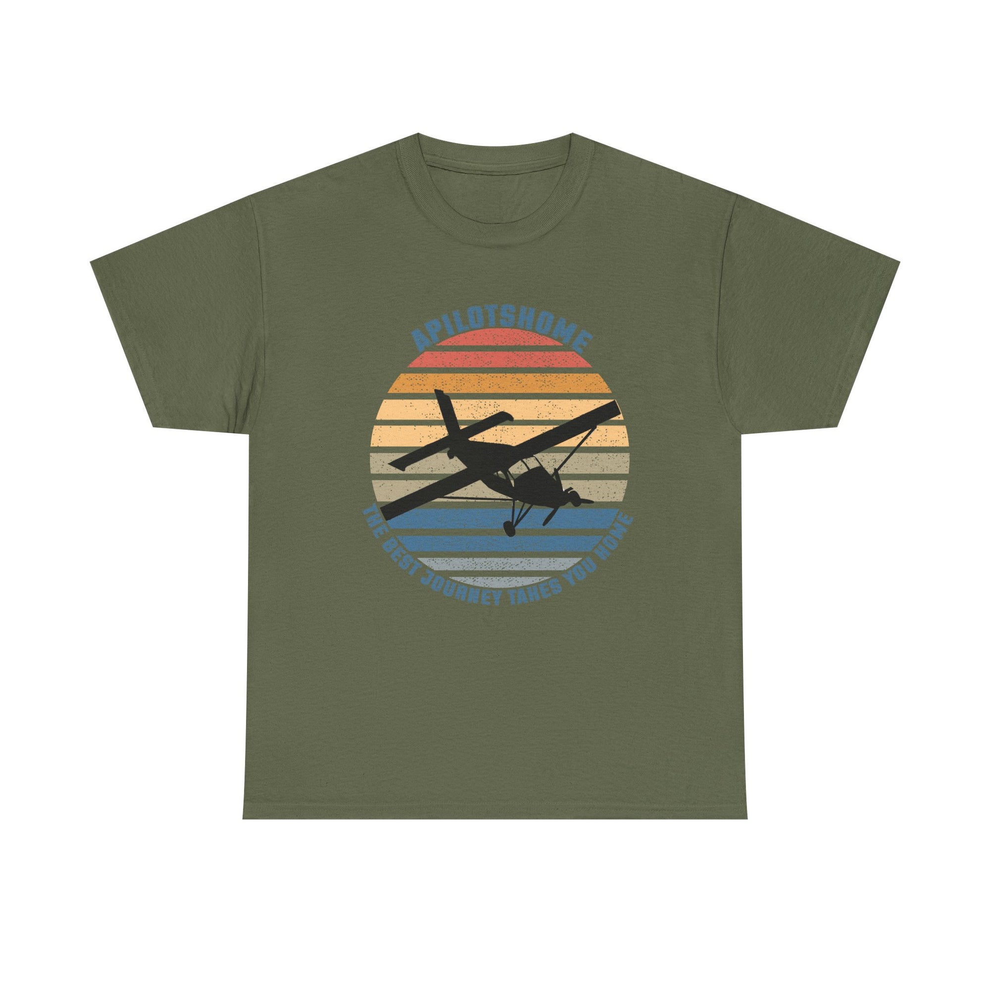 (UK) APilotsHome - The Best Journey Takes You Home I Available in Multiple Colors & Sizes I Unisex Pilot Tee