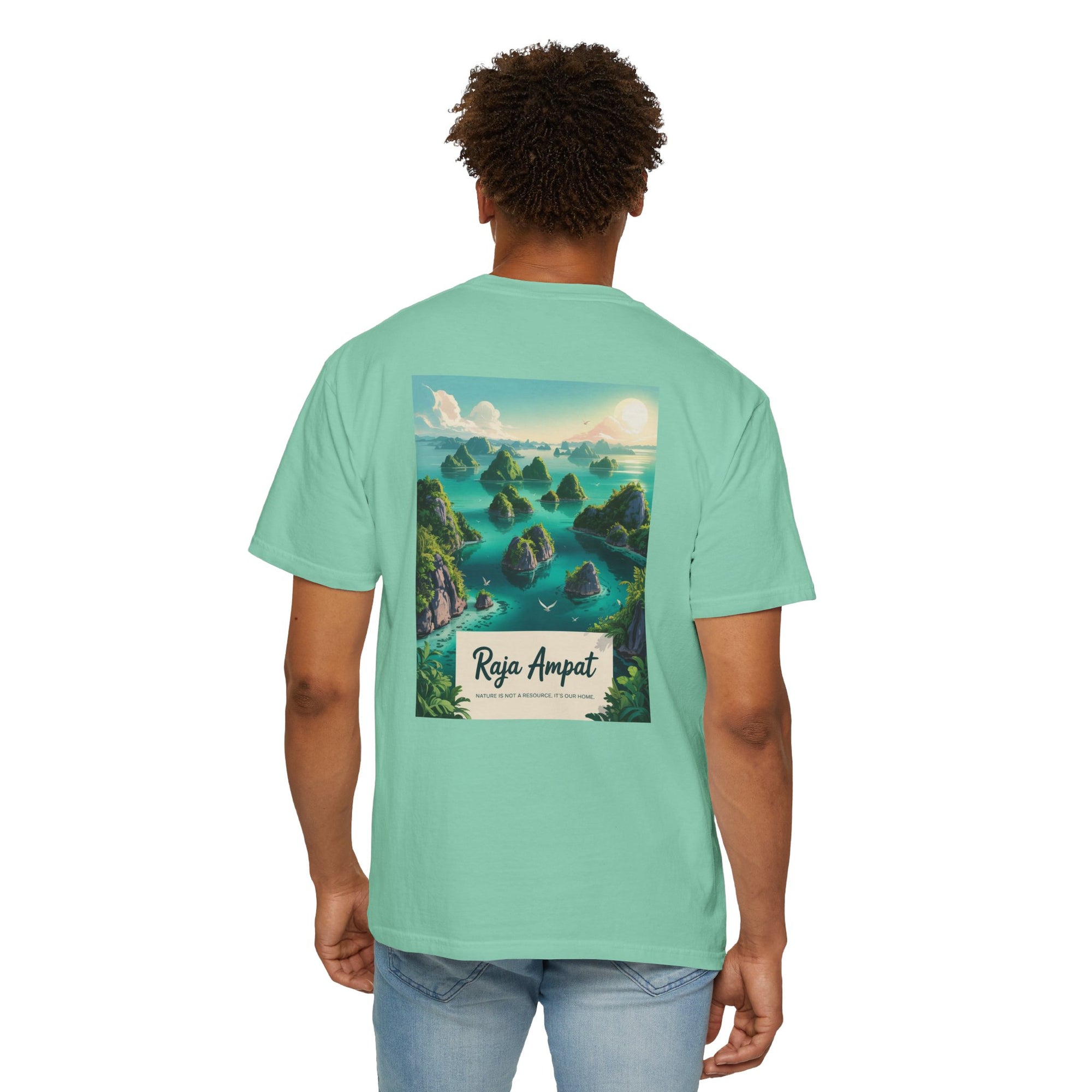 Raja Ampat Adventure T-Shirt | Unisex Garment-Dyed Tee for Nature Lovers | Vacation, Travel, Gift, Beach, Eco-Friendly