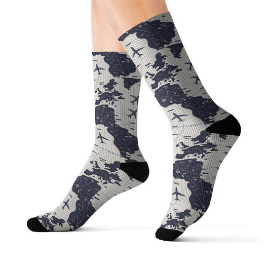Global Flight Path Socks – For Travelers & Sky Dreamers