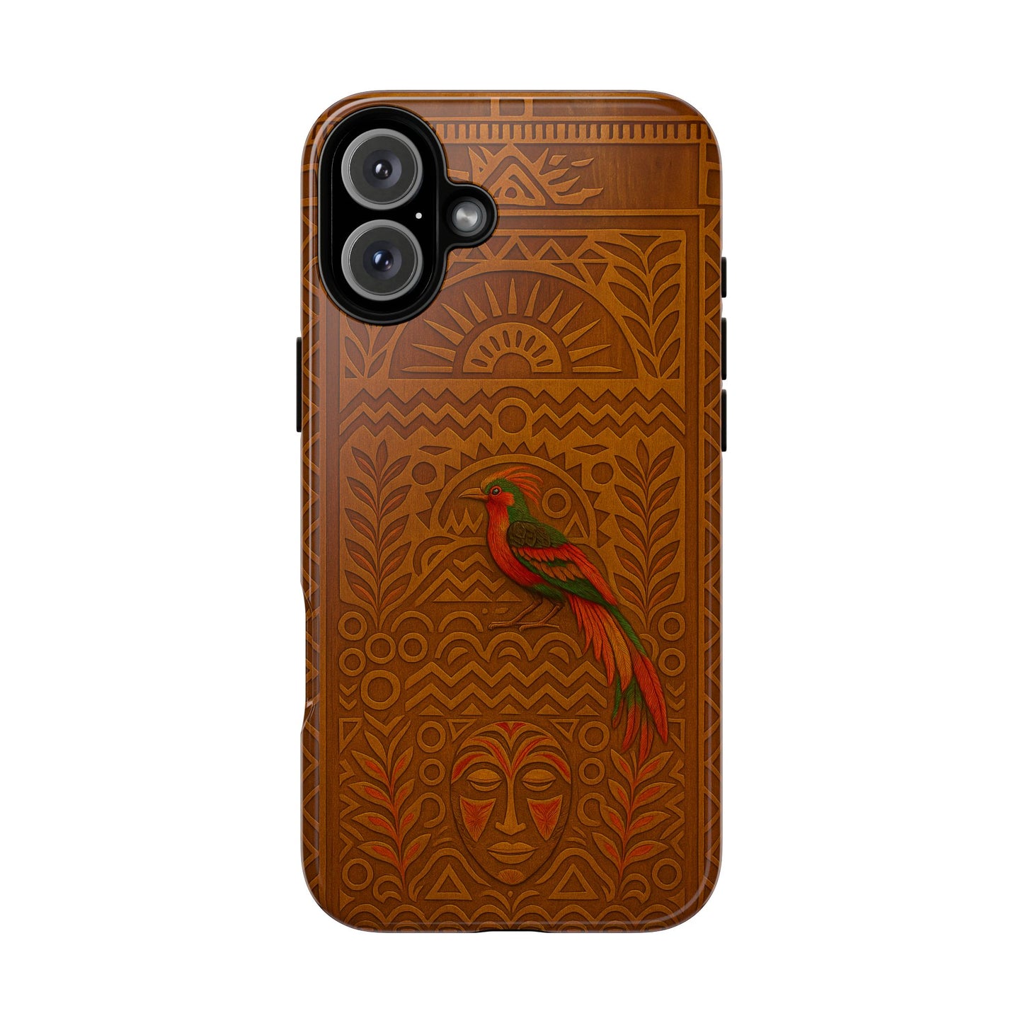 Phone Case - Raggiana and Traditional Mask Tough Case