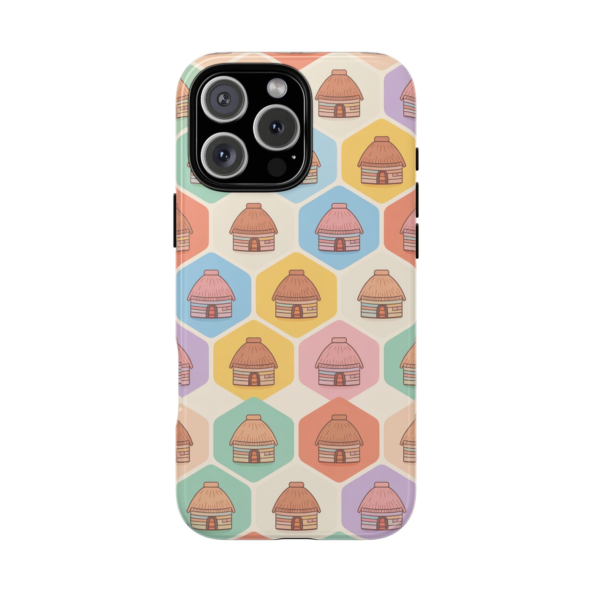 Honai Houses Pattern - Phone Cases