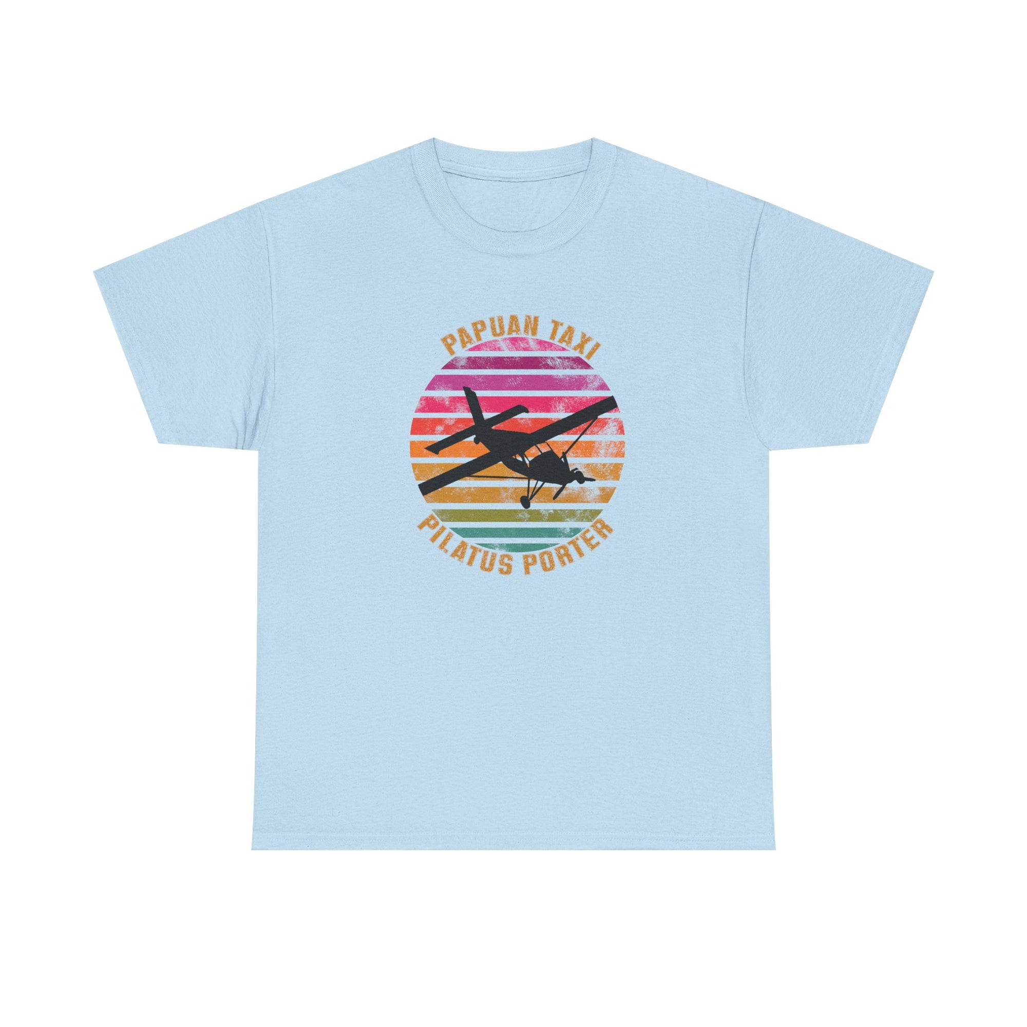 (CANADA) "Tropical Horizon" I Papuan Taxi Retro Sun T-Shirt I Available in Multiple Colors & Sizes I Unisex Tee