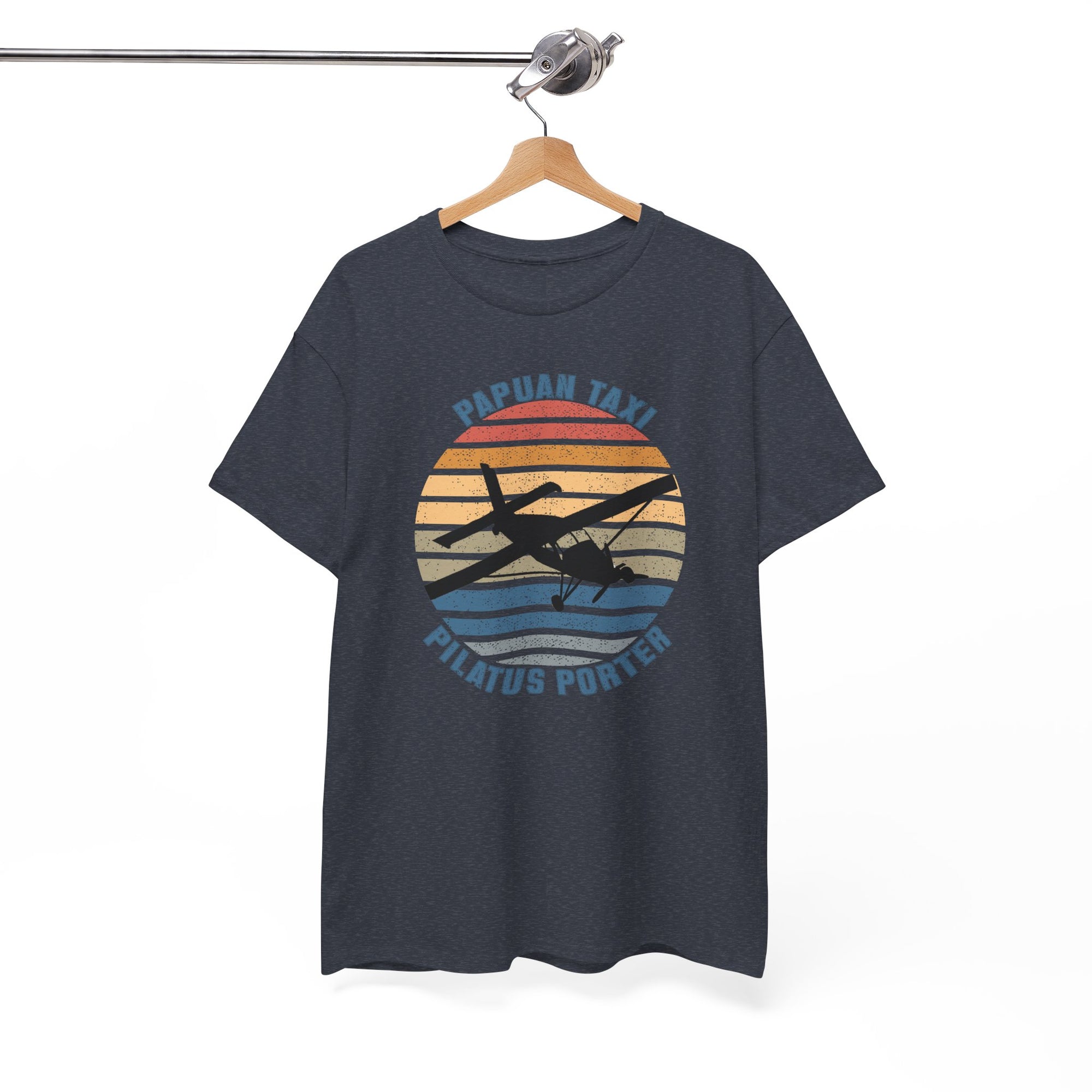 "Golden Sky" I Papuan Taxi Retro Sun T-Shirt I Available in Multiple Colors & Sizes I Unisex Tee