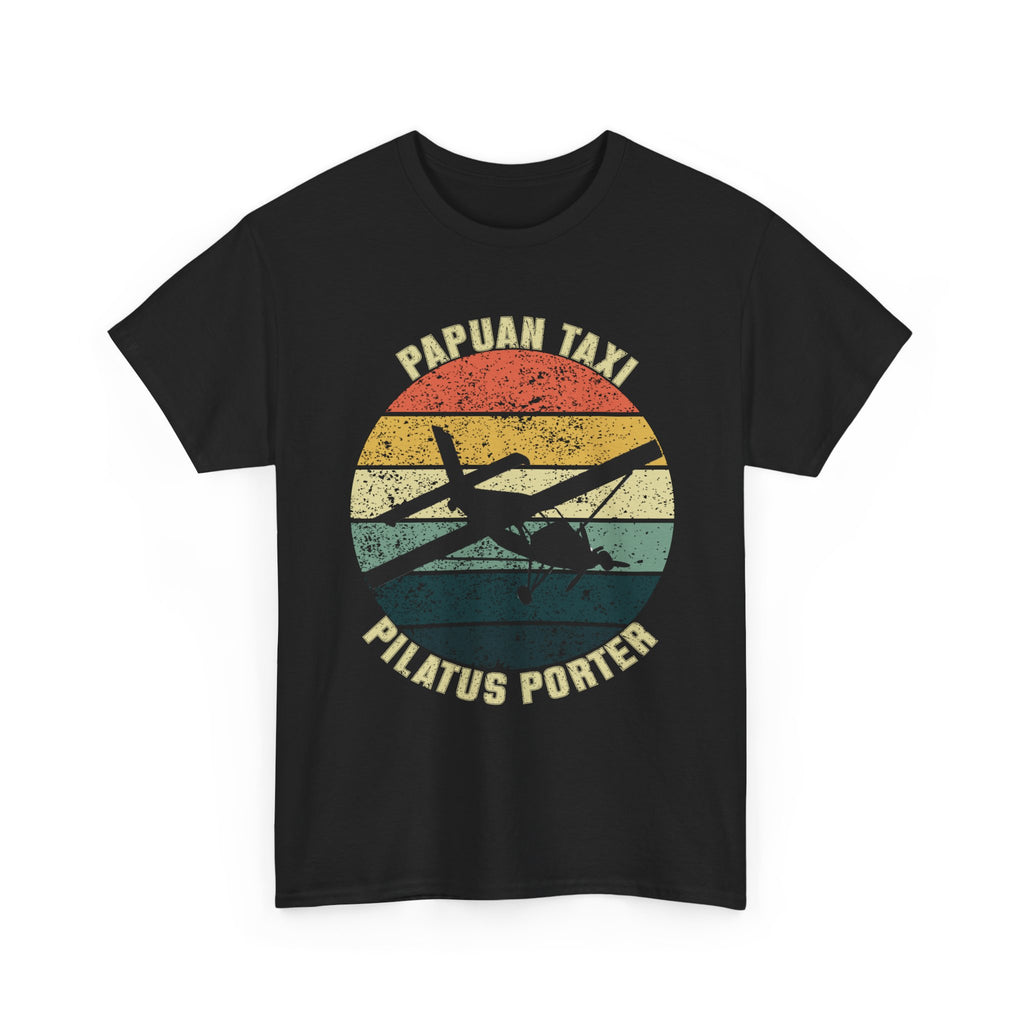 (UK) "Jungle Horizon" I Papuan Taxi Retro Sun T-Shirt I Available in Multiple Colors & Sizes I Unisex Tee