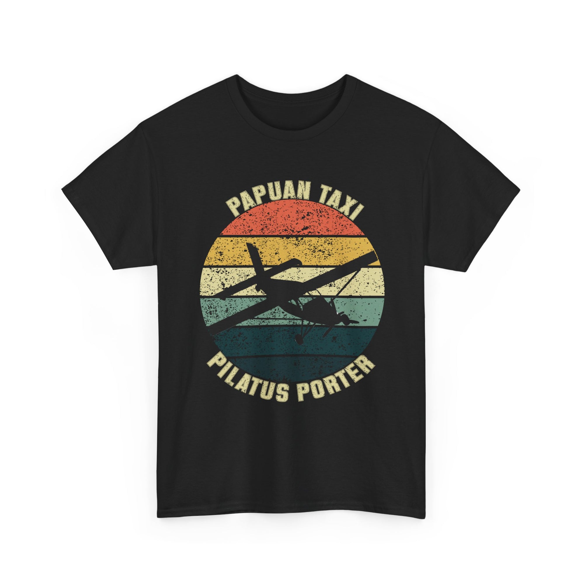 (UK) "Jungle Horizon" I Papuan Taxi Retro Sun T-Shirt I Available in Multiple Colors & Sizes I Unisex Tee