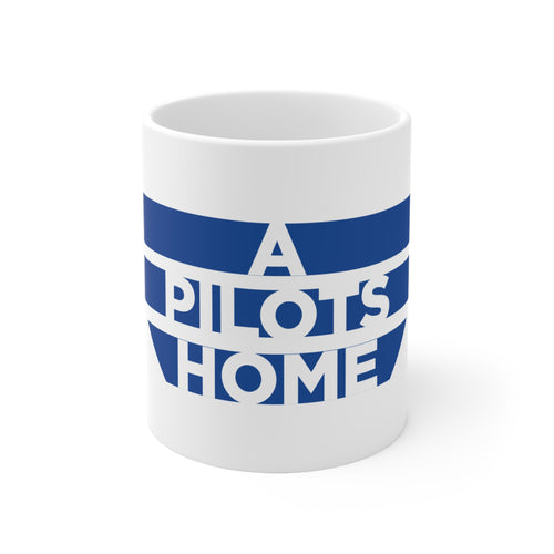 (AU - NZ) A Pilots Home - White Coffee Mug