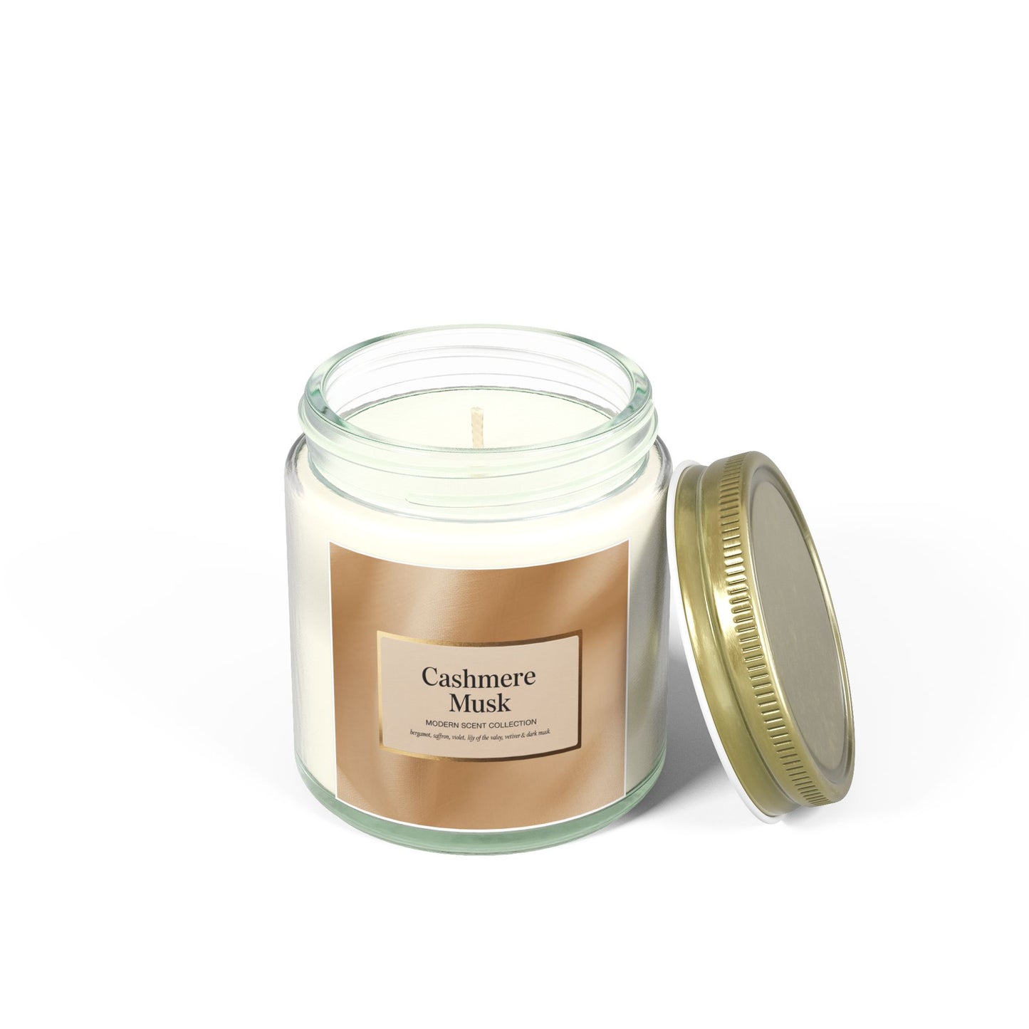 Cashmere Musk Scented Candle – Sophisticated Warmth & Floral Calm