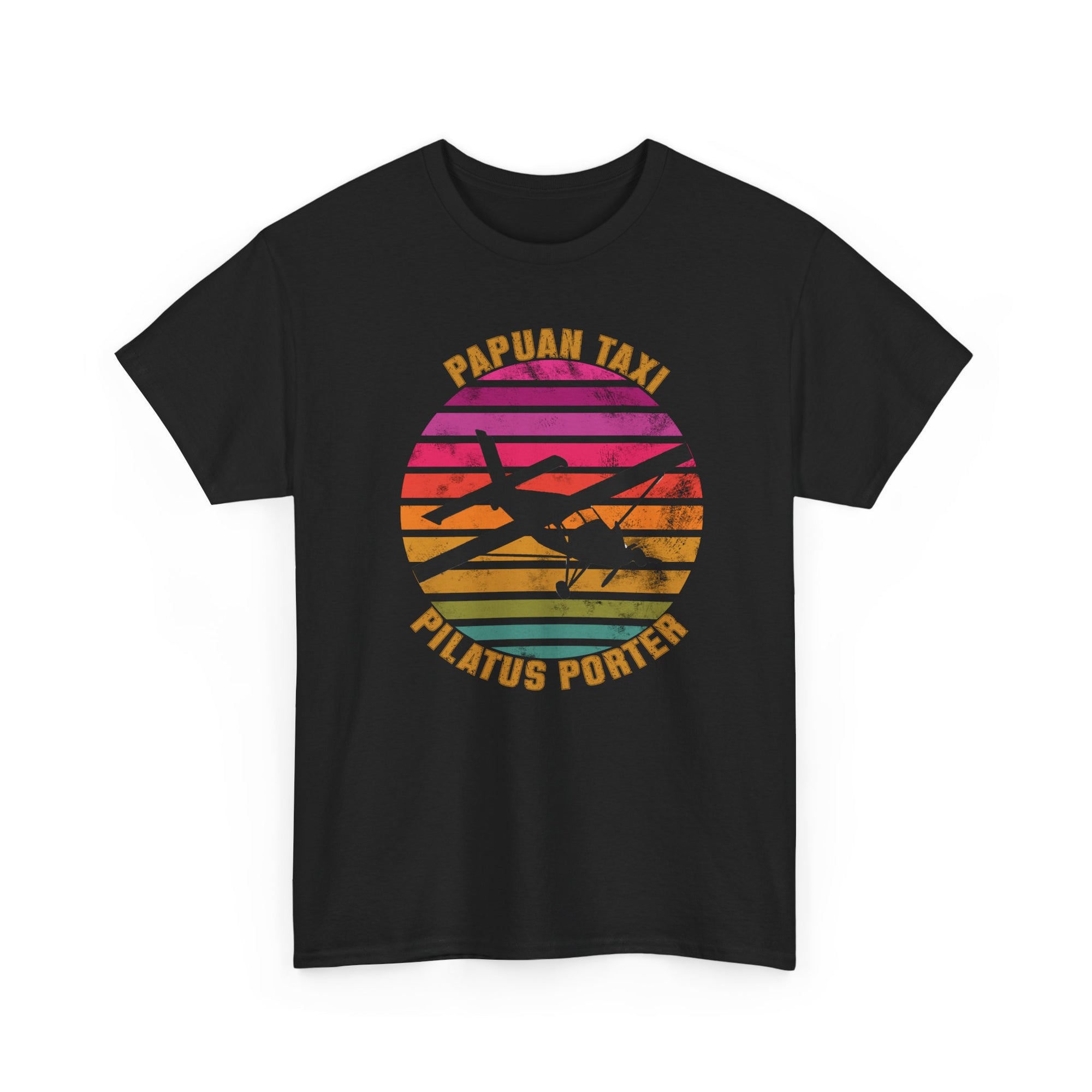(EU & EFTA) "Tropical Horizon" I Papuan Taxi Retro Sun T-Shirt I Available in Multiple Colors & Sizes I Unisex Tee
