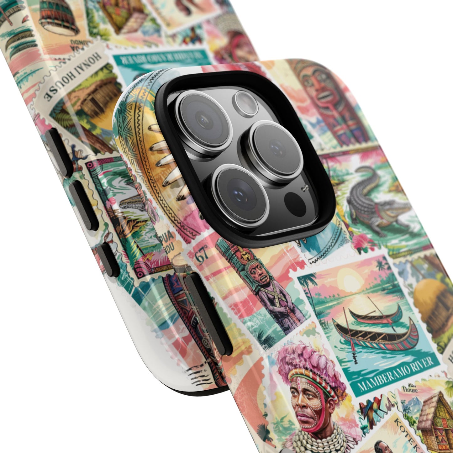 Papuan Culture Objects Post Stamp Design - Phone Cases