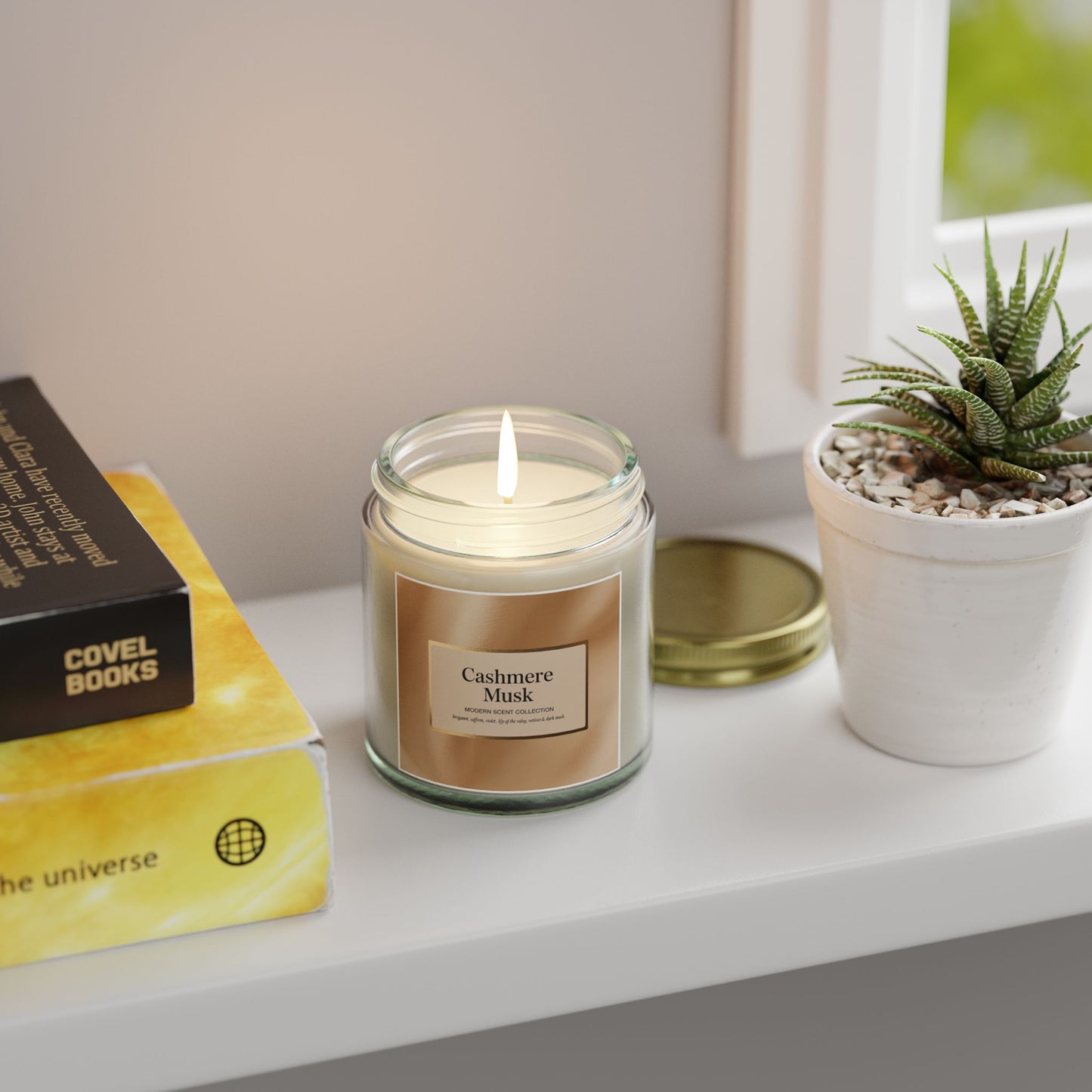 Cashmere Musk Scented Candle – Sophisticated Warmth & Floral Calm