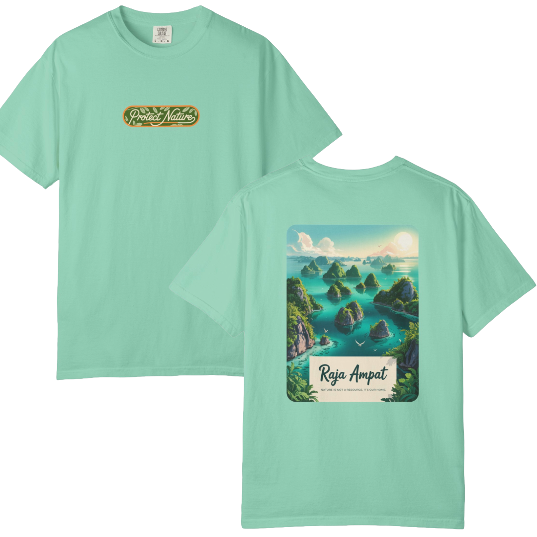 Raja Ampat Adventure T-Shirt | Unisex Garment-Dyed Tee for Nature Lovers | Vacation, Travel, Gift, Beach, Eco-Friendly